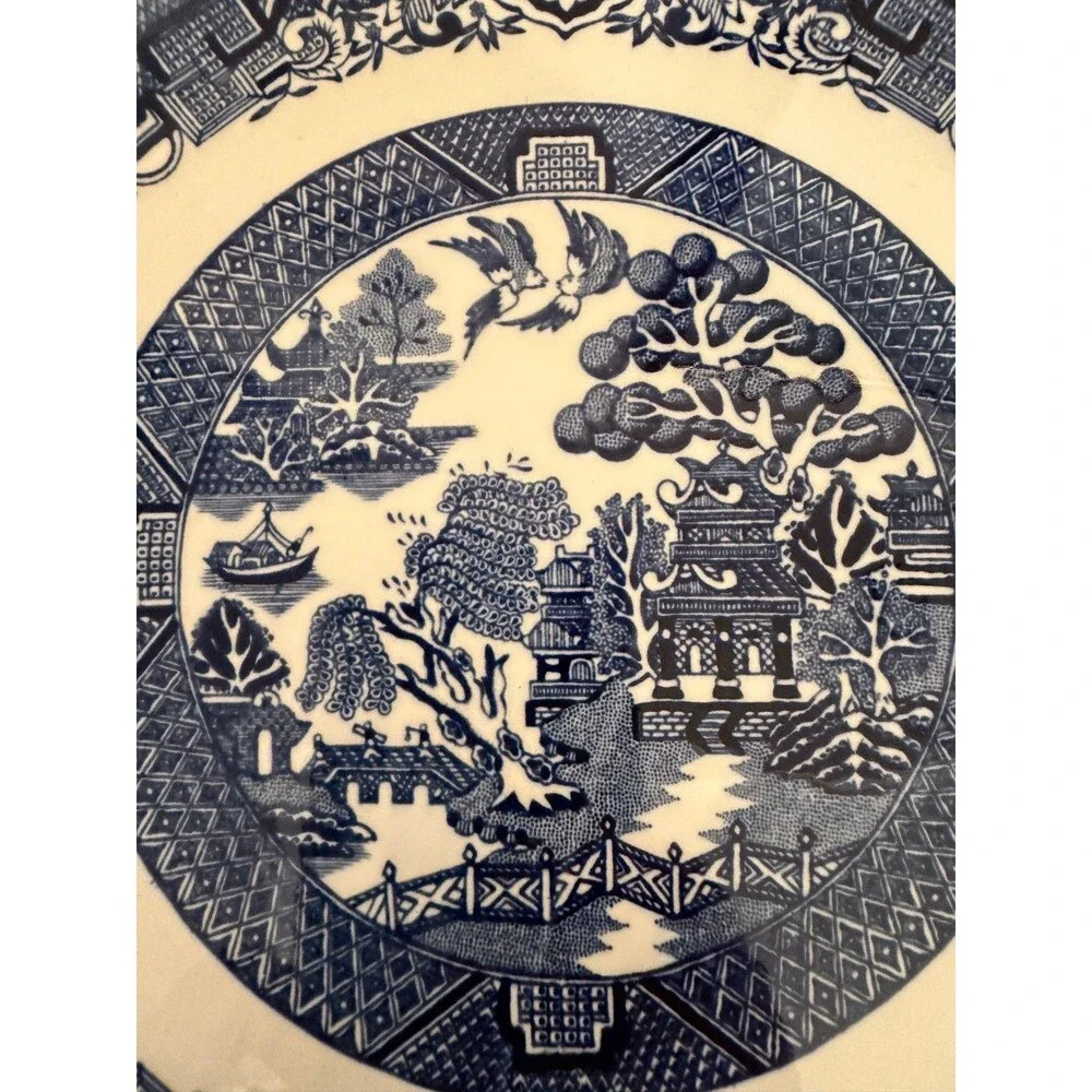 Vintage Arklow Republic of Ireland Blue Willow 7